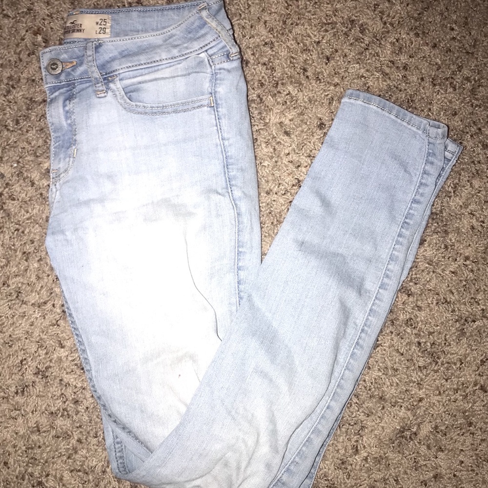 Hollister super skinny light wash jeans